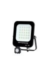 OPTONICA 5774 LED SMD fényvető fekete 20W 1800LM AC220-240V 90° IP65 6000K mozgásérzékelős