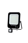 OPTONICA 5777 LED SMD fényvető fekete 30W 2700LM AC220-240V 90° IP65 6000K mozgásérzékelős