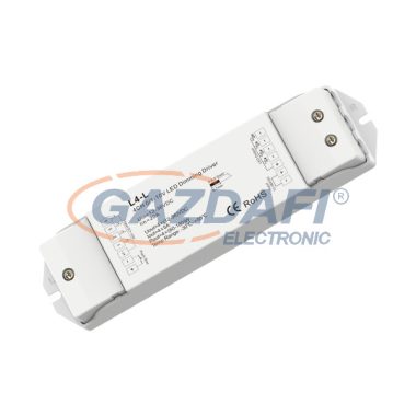 OPTONICA 6366 LED vezérlő távirányítható V5 12-24VDC 5A*5CH MAX25A 300W/600W (12V/24V)