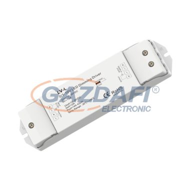 OPTONICA 6367 0/1-10V LED DIMMER távirányítható LV-L 12-36VDC 12A*1CH MAX12A 12V/24V/36V (144W/288W/432W)