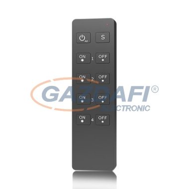 OPTONICA AC6341 négy zónás LED szalag dimmer távirányító 135x40x11mm IP20