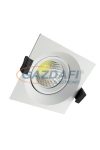 OPTONICA CB3207 süllyesztett LED spot lámpa,billenthető 8W 200-240V 640lm 6000K 60° 100x100x70mm IP20 A+ 25000h