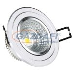   OPTONICA CB3281 süllyesztett LED spot lámpatest, forgatható 5W 185-265V 360lm 6000K 38° 86x54mm IP20 A+ 25000h