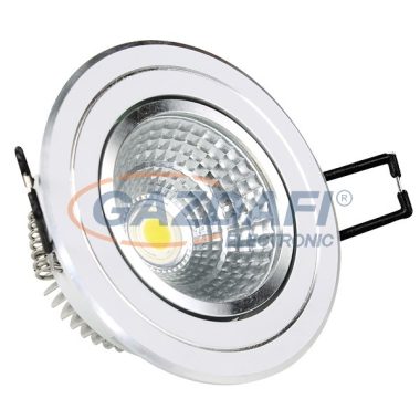 OPTONICA CB3281 süllyesztett LED spot lámpatest, forgatható 5W 185-265V 360lm 6000K 38° 86x54mm IP20 A+ 25000h