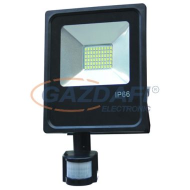 OPTONICA FL5495 LED reflektor,mozgásérzékelős 30W 95V-265V 80lm/W 4500K 150° 300x184x51mm IP66 A+ 25000h