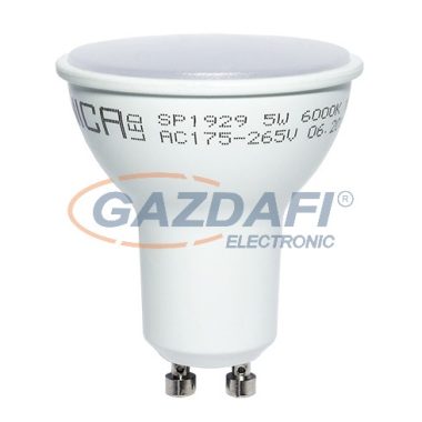 OPTONICA SP1293 LED fényforrás GU10 6W 170-265V 480lm 2700K 38° 50x57mm IP20 A+ 25000h