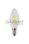 OPTONICA SP1472 LED fényforrás,filament C35 4W E14 175-265V 400lm 2700K 300° 35x98mm IP20 A+ 25000h