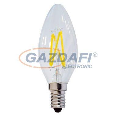 OPTONICA SP1472 LED fényforrás,filament C35 4W E14 175-265V 400lm 2700K 300° 35x98mm IP20 A+ 25000h