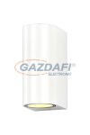 OPTONICA WL7438 fali lámpa alumínium fehér IP54 2*GU10 AC220-240V