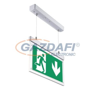 OPTONICA 7205 LED vészvílágitó függő kivitelben 2W 220-240V 330x225x60mm IP20 A+ 25000h