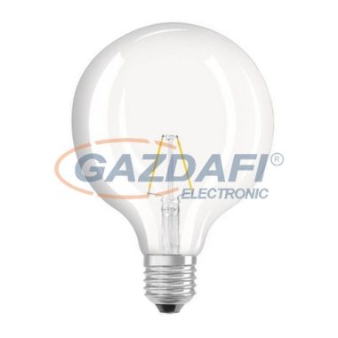 OSRAM Parathom LED globe nagygömb fényforrás, filament, 2.8W, E27, G125, 2700K, 250Lm, 827, átlátszó búra