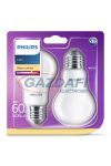 PHILIPS 8718696576830 8W E27 Classic izzó A60 LED fényforrás 2db/csomag