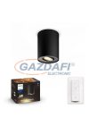 PHILIPS 56330/30/P6 Pillar Hue 1-es spot lámpa fekete 1x5.5W 2200-6500K 2200-6500K 350lm GU10 15000h A++ -> E A IP20