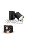 PHILIPS 53090/30/P9 Runner Hue LED spot lámpa toldat falon kívüli fekete 1x5.5W 2200-6500K 350lm GU10 15000h A++ -> E IP20