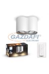 PHILIPS 56332/31/P6 Pillar Hue LED spot lámpa fehér 2x5.5W 2200-6500K 700lm GU10 15000h A++ -> E IP20