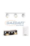 PHILIPS 50473/31/P6 BUCKRAM LED spot lámpa falon kívüli fehér 3x5.5W 2200-6500K 1050lm GU10 15000h A++ -> E IP20