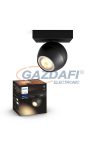 PHILIPS 50471/30/P9 BUCKRAM LED spot lámpa falon kívüli kiegészítő fekete 1x5.5W 2200-6500K 350lm GU10 15000h A++ -> E IP20