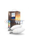 PHILIPS 929002294402  Hue LEDWA fényforrás 6W B39 230V 2200-6500K 2db 470lm E14 25000h A+