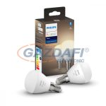   PHILIPS 929002440602  Hue LEDW 5.5W Luster fényforrás 230V 2db 470lm 2700K E14 25000h A+