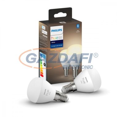 PHILIPS 929002440602  Hue LEDW 5.5W Luster fényforrás 230V 2db 470lm 2700K E14 25000h A+