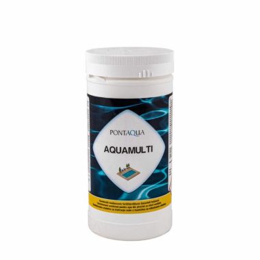 PONTAQUA AMU010 Aquamulti 1 kg hármas hatású vízkezelő és víztisztító 200g klórtabletta (3az1-ben víztisztító tabletta)