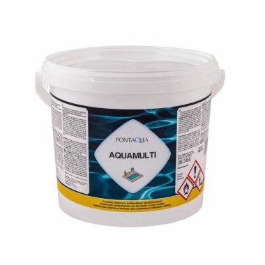 PONTAQUA AMU030 Aquamulti 3kg hármas hatású kombinált vízkezelő és víztisztító tabletta medencéhez (kombinált víztisztító tabletta)