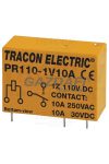 TRACON PR110-1V10A Print relé 110V DC / 1×CO (10A, 230V AC / 30V DC)