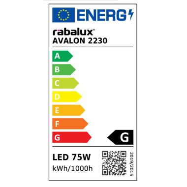 RÁBALUX 2230 Avalon,bel.függ,LED 75W, s.alu.,D60cm