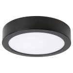   RÁBALUX 71198 Shaun2 LED mennyezeti lámpa ráépíthető 7W, 4000K,fekete,kerek 630 lm 4000K 230V, 50Hz IP20 20000h