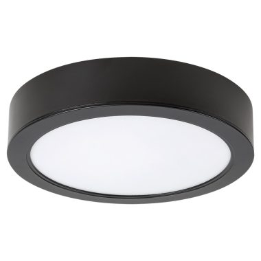 RÁBALUX 71198 Shaun2 LED mennyezeti lámpa ráépíthető 7W, 4000K,fekete,kerek 630 lm 4000K 230V, 50Hz IP20 20000h