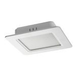   RÁBALUX 71221 Shaun2 LED mennyezeti lámpa, süllyesztett 6W,3000K,fehér,négyzet 470 lm 3000K 230V, 50Hz IP20 25000h