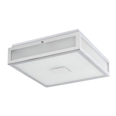 RÁBALUX 75032 Zoya LED mennyezeti lámpa 18W, 30x30cm, króm 1390 lm 4000K 230V, 50Hz IP44 30000h