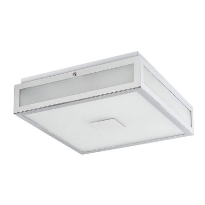   RÁBALUX 75032 Zoya LED mennyezeti lámpa 18W, 30x30cm, króm 1390 lm 4000K 230V, 50Hz IP44 30000h