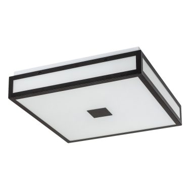 RÁBALUX 75033 Zoya LED mennyezeti lámpa 24W, 40x40cm, fekete 1700 lm 4000K 230V, 50Hz IP44 30000h