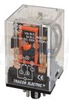 TRACON RM08-12AC Ipari relé 12V AC / 2×CO, (3A, 230V AC / 28V DC)