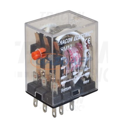   TRACON RM12-110AC Miniatűr relé 110V AC / 3×CO, (3A, 230V AC / 28V DC)