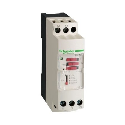   SCHNEIDER RMCL55BD Zelio Analog feszültség konverter, bemenet: 0-10V/+-10V, kimenet: 0-20mA/4-20mA, elválasztott