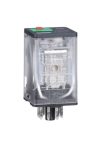 SCHNEIDER RUMC22F7 Zelio RUM univerzális relé, hengeres, 2CO, 10A, 120VAC, tesztgomb, LED