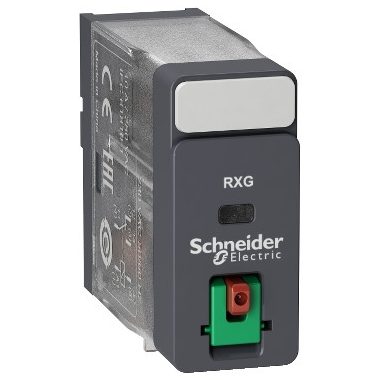 SCHNEIDER RXG11B7 Zelio RXG Interfész relé, 1CO, 10A, 24VAC, tesztgomb