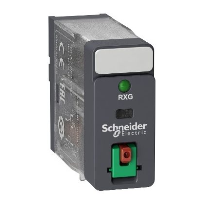   SCHNEIDER RXG12F7 Zelio RXG Interfész relé, 1CO, 10A, 120VAC, tesztgomb, LED