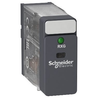 SCHNEIDER RXG13B7 Zelio RXG Interfész relé, 1CO, 10A, 24VAC, LED