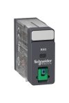 SCHNEIDER RXG21BD Zelio RXG Interfész relé, 2CO, 5A, 24VDC, tesztgomb