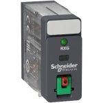   SCHNEIDER RXG22E7 Zelio RXG Interfész relé, 2CO, 5A, 48VAC, tesztgomb, LED