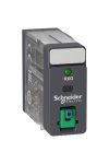 SCHNEIDER RXG22FD Zelio RXG Interfész relé, 2CO, 5A, 110VDC, tesztgomb, LED