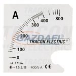   TRACON SCALE-45-AC-100 Skálalap ACAMS-X/5 műszerhez 0 - 100 (200) A