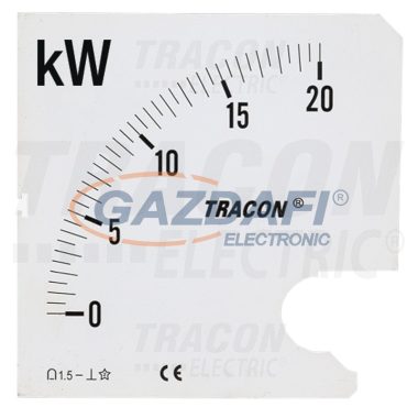 TRACON SCALE-45-W-1-20 Skálalap W45S-230/1 műszerhez