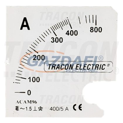 TRACON SCALE-DC72-300-75MV Skálalap DCVM-72B alapműszerhez