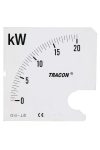 TRACON SCALE-W72-4-100 Skálalap W72-400V/4 műszerhez