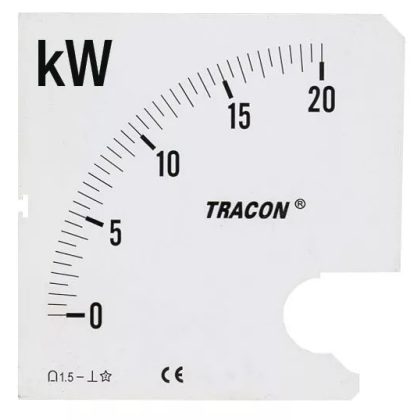 TRACON SCALE-W72-4-120 Skálalap W72-400V/4 műszerhez