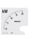 TRACON SCALE-W72-4-320 Skálalap W72-400V/4 műszerhez